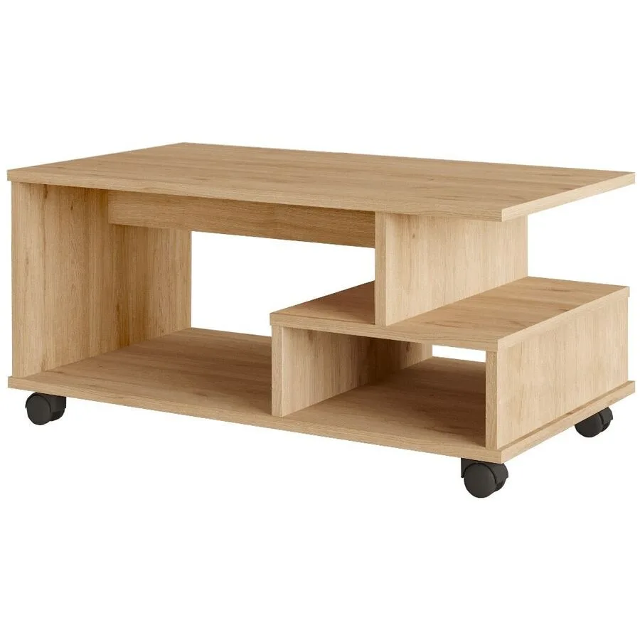 Salontisch Georis Eiche 100% Melaminbeschichtete Kiefer B 90 T 51 cm