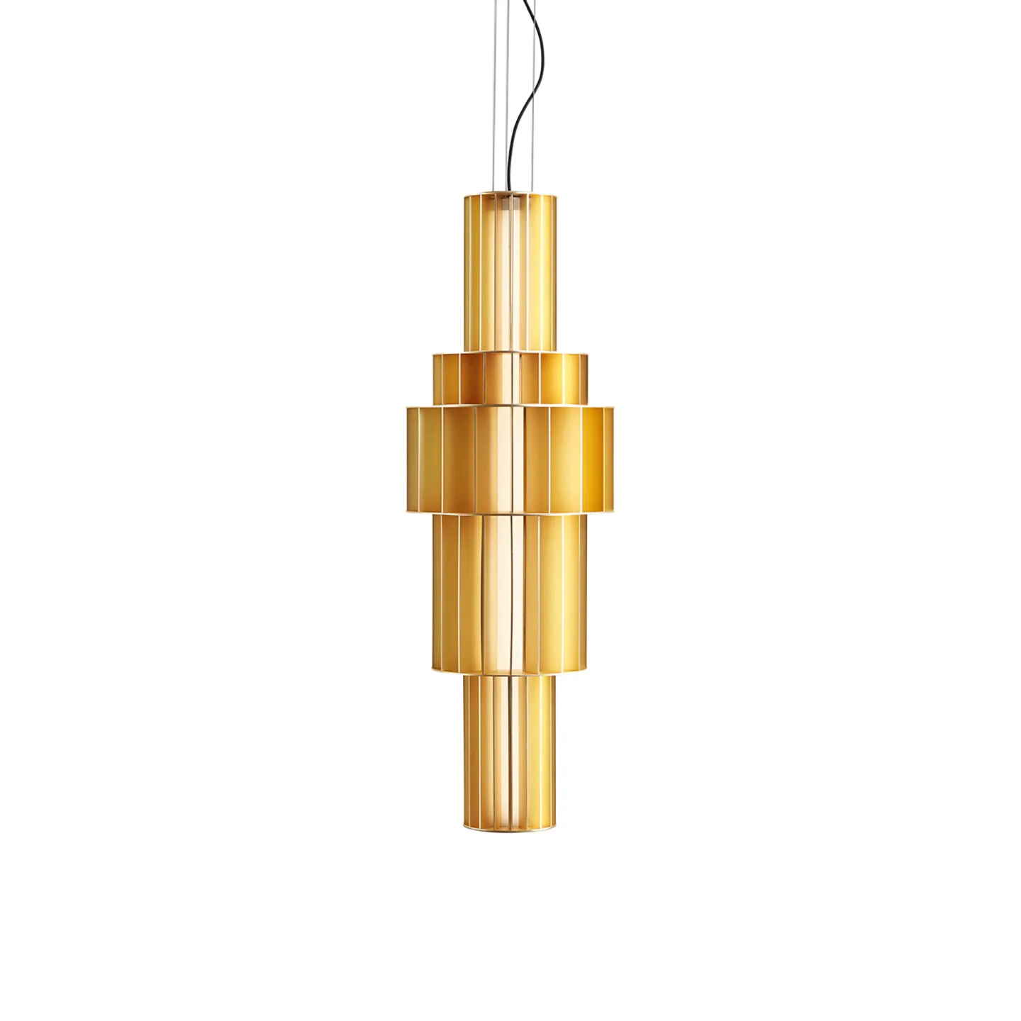 Parachilna - Babel T Gr Golden LED Module ø70 16,6W 2.700K 1.350Lm - Takkronor - Stephen Burks - Guld