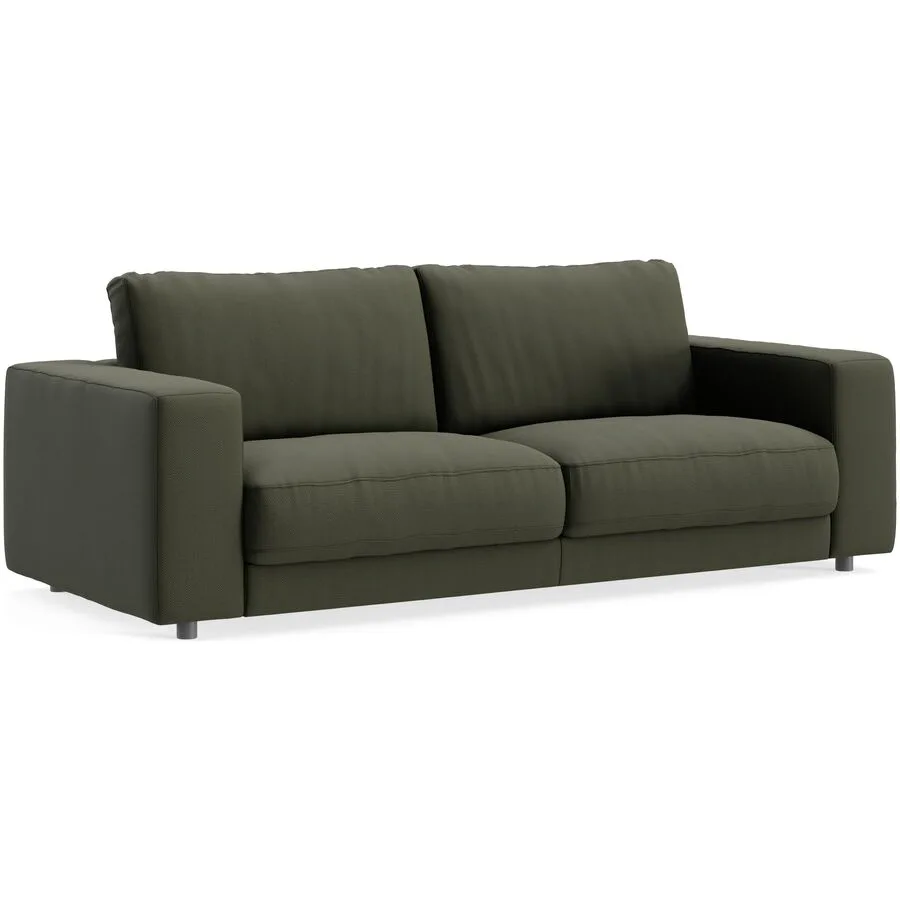 Sofa Ava Bezug: 100% Polyester oliv B 230 T 107 cm - Möbel Konfigurator: Traummöbel individuell zusammenstellen