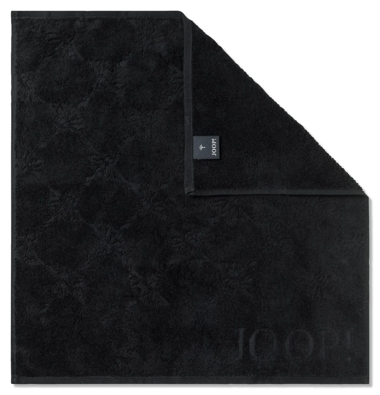 Cawö Küchenfrottiertuch Cornflower, 50 x 50 cm Schwarz | Schubiger Möbel