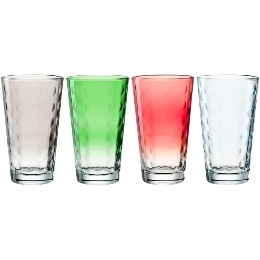 Gläser-Set Leonardo Gold/Transparent Glas 0.54 l