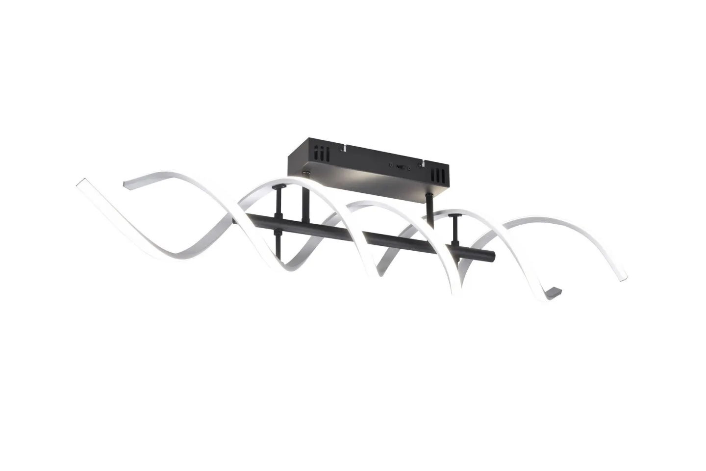 Sequence LED Plafond borstad aluminium/ mattsvart - Borstad aluminium/Matt svart