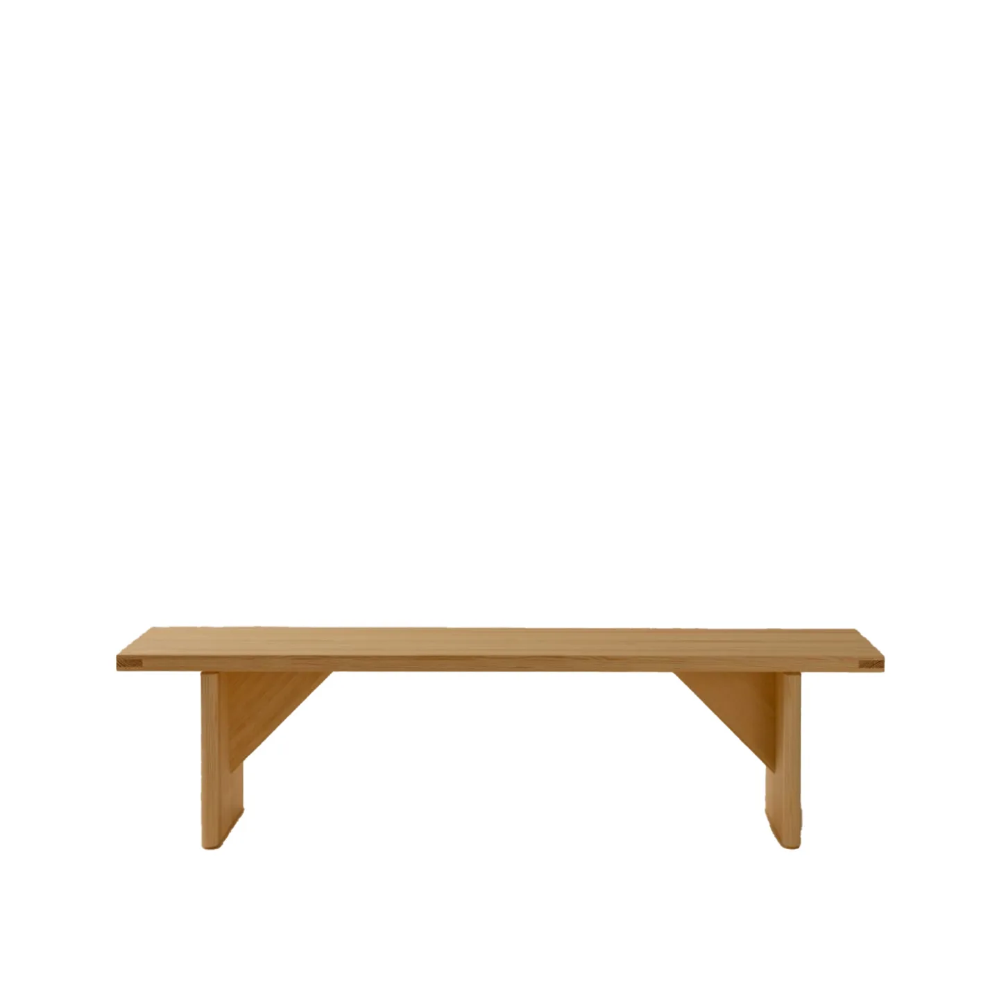 Vaarnii - 012 Kolmio Bench 176 - TV-bänkar - Cecilie Manz - Träfärgad - Trä