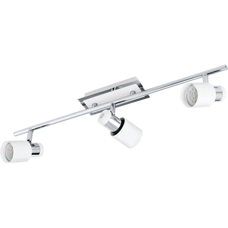 Eglo Spot Davida Weiss/Grau Stahl 7 cm - Farbe: chrom/weiss