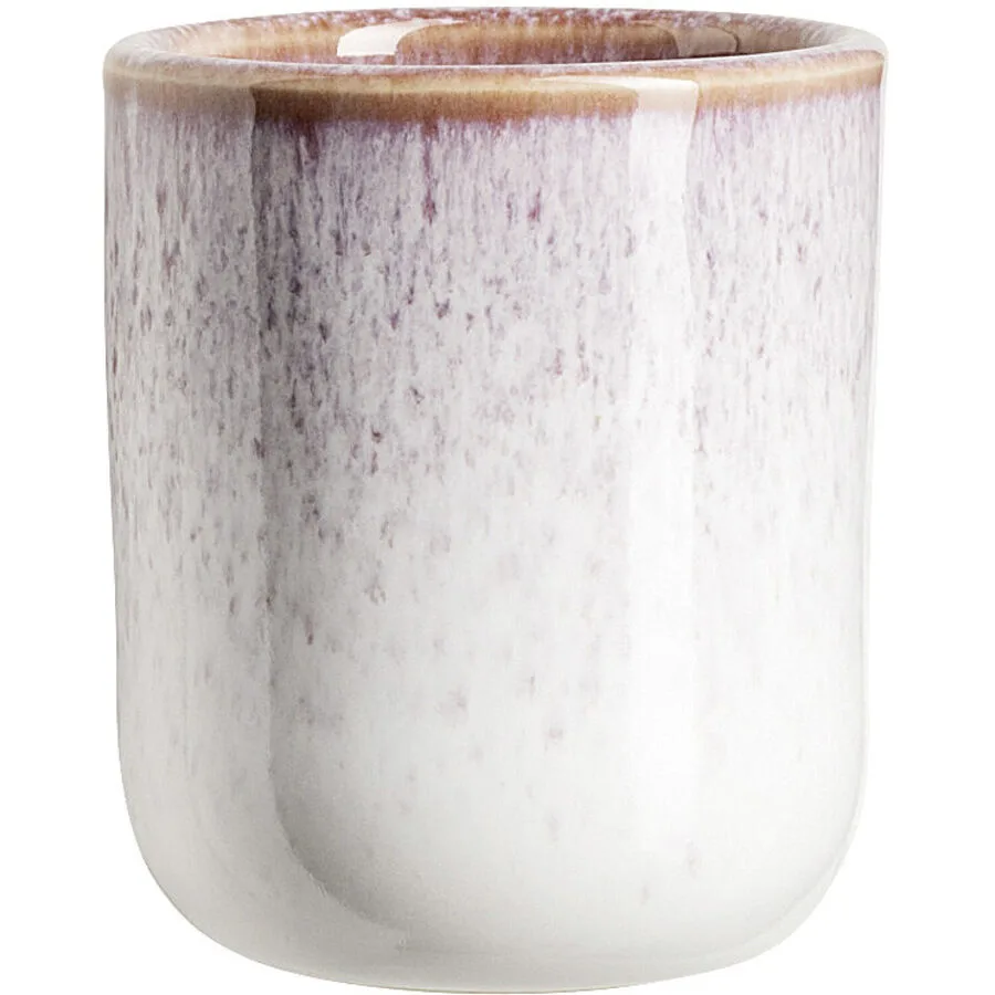 Gipfelstück Espressotasse Alpenwiese berry Steinzeug - Farbe: Berry/Weiss