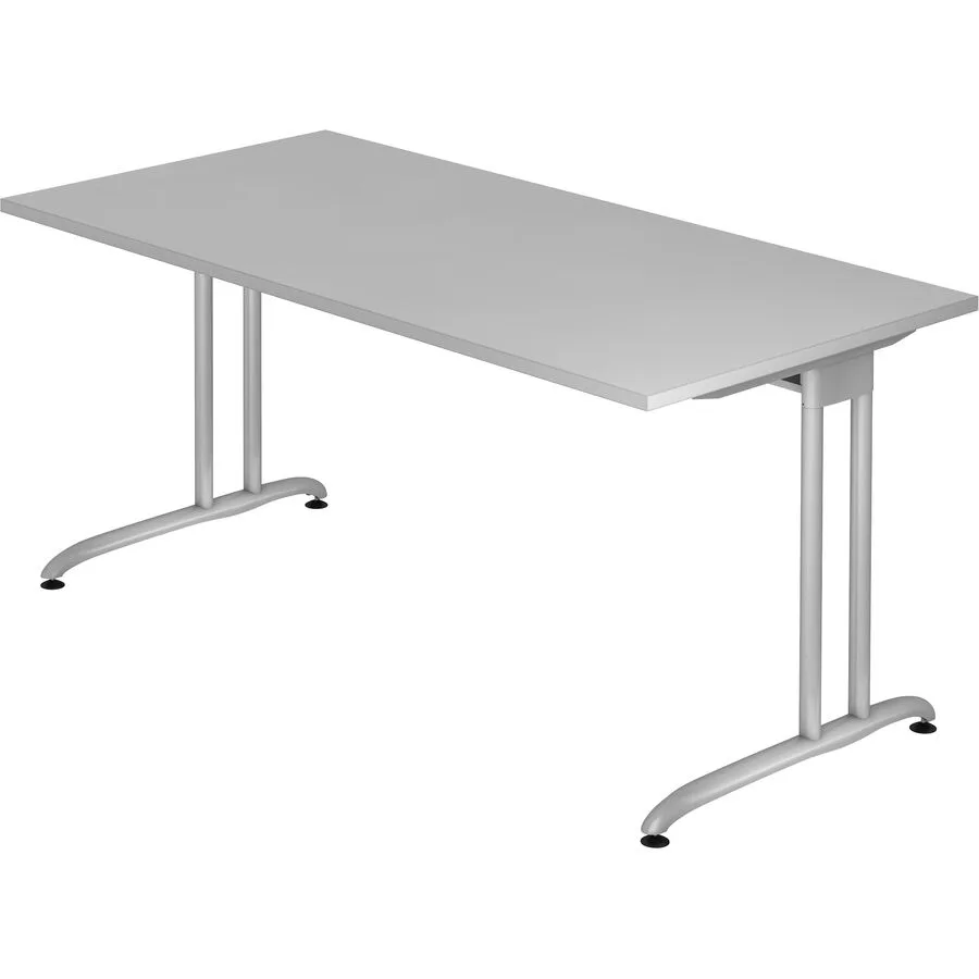 Schreibtisch Office grau Holzwerkstoff B 160 T 80 cm