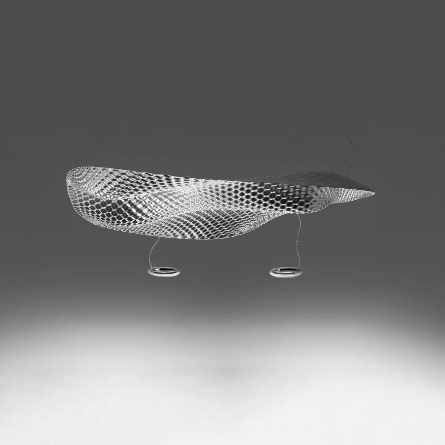 Cosmic Angel S LED Pendelleuchte Polished Chrome - Artemide - Wohnzimmer - Design - Metall - Einflammig