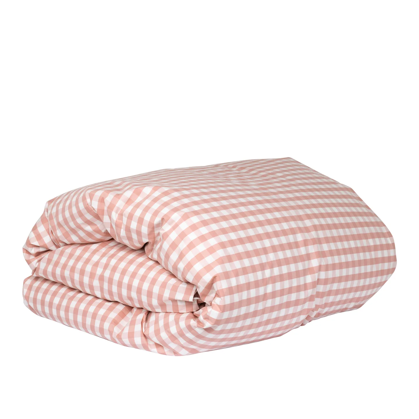 Mille Notti - Casella Påslakan, Rosa/Ivory, 220 x 220 - Påslakan - Mönstrad