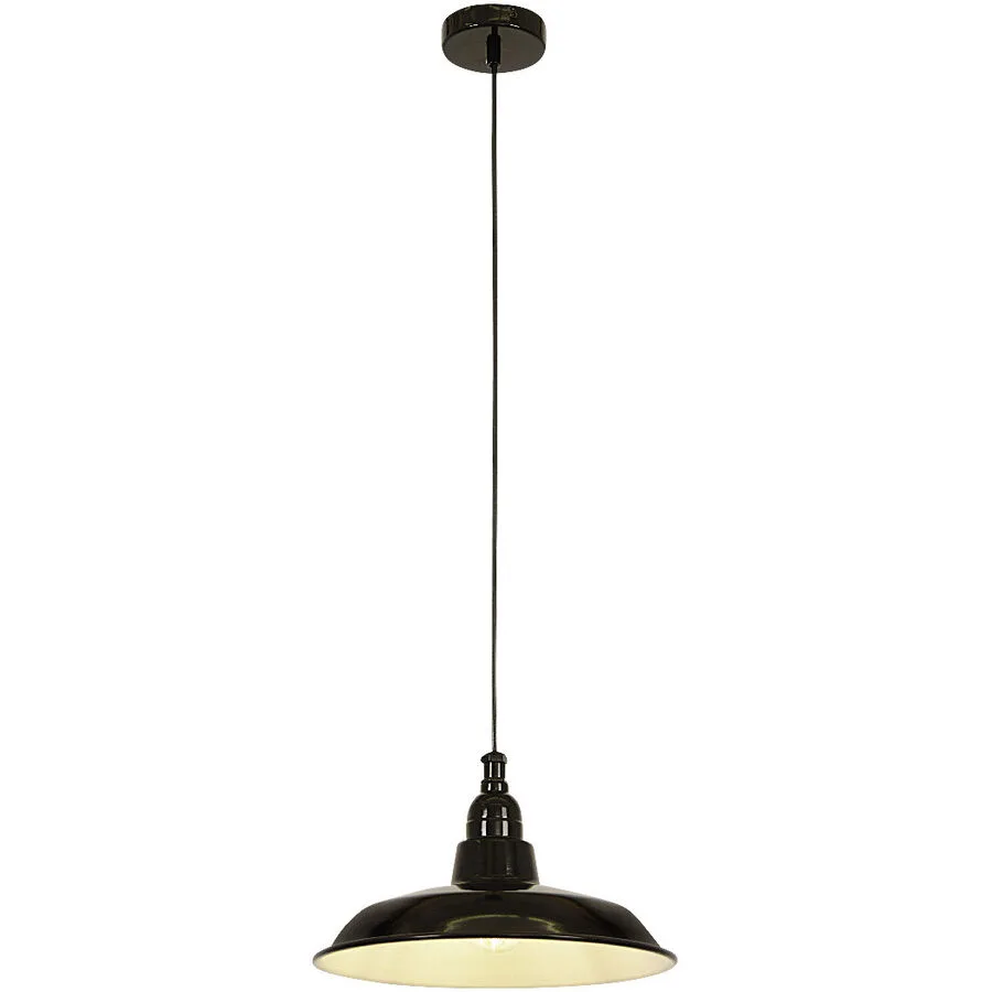 Pendellampe Mella Schwarz Metall 30 cm 120 cm