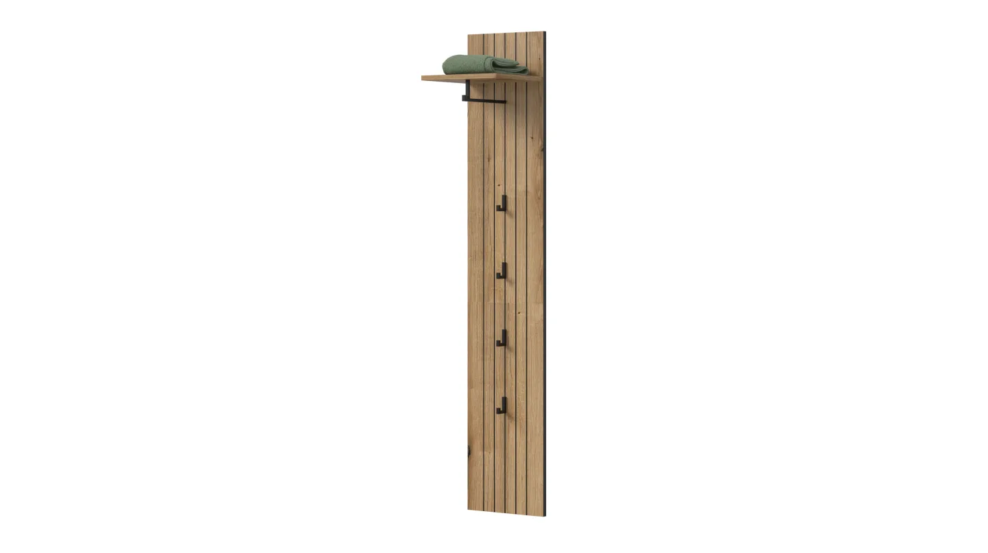 Wandgarderobe Paneele Evoke Eiche 31 cm - STATION