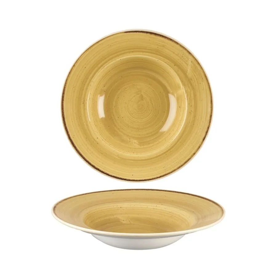 Churchill Teller tief Stonecast Gelb Porzellan 28 cm
