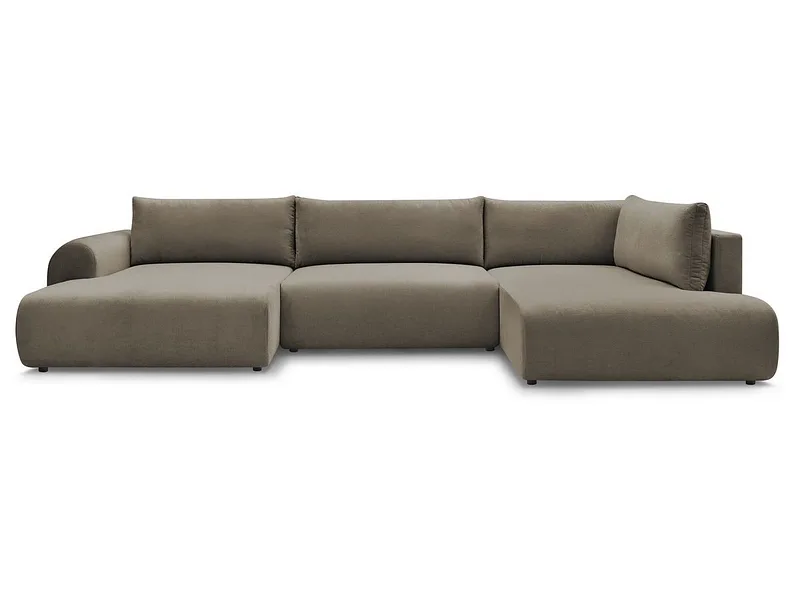 Wohnlandschaft BOBOCHIC LUCIEN Stoff taupe