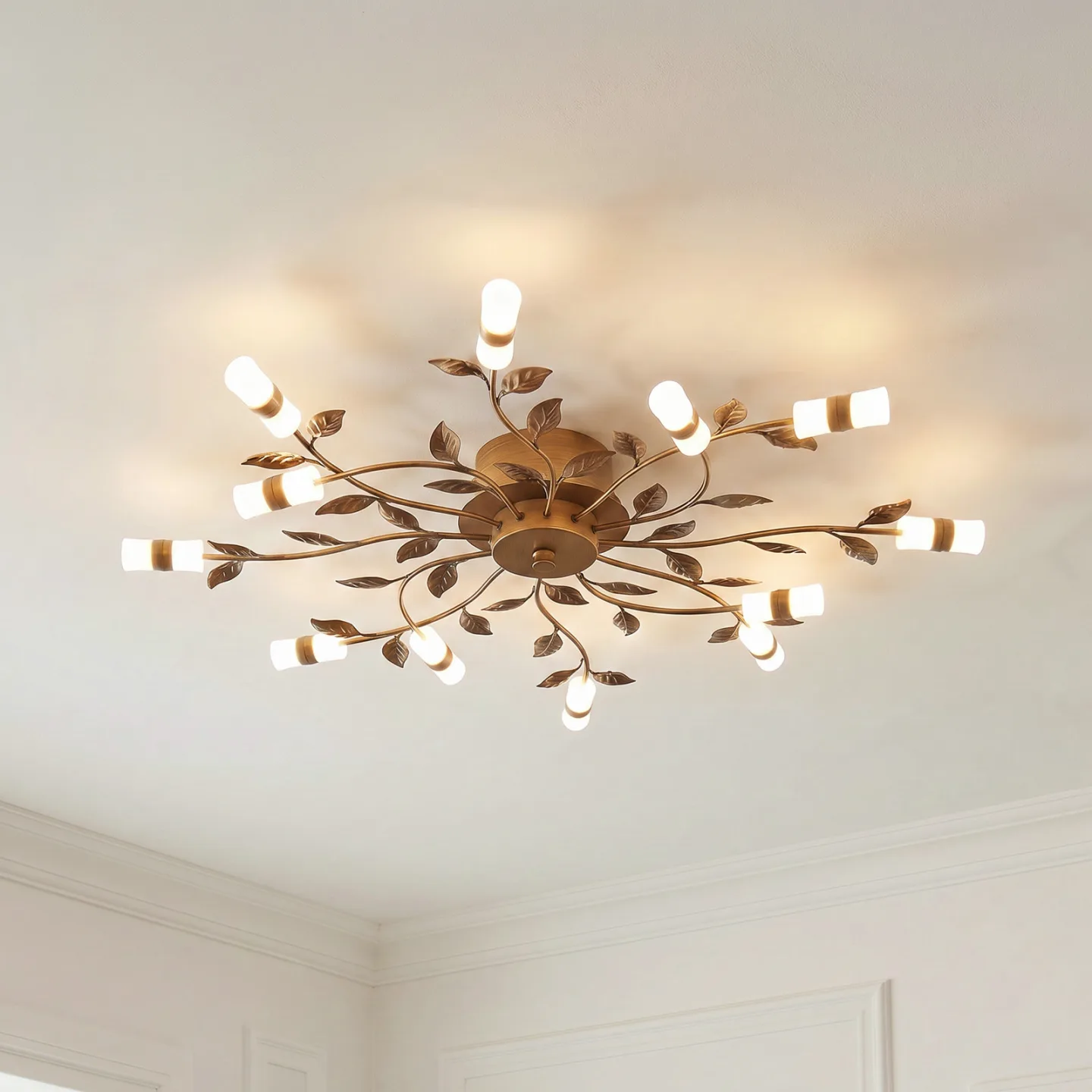 Bentas Deckenleuchte Bronze - Lindby - Wohnzimmer - Florentiner - Metall - Mehrflammig