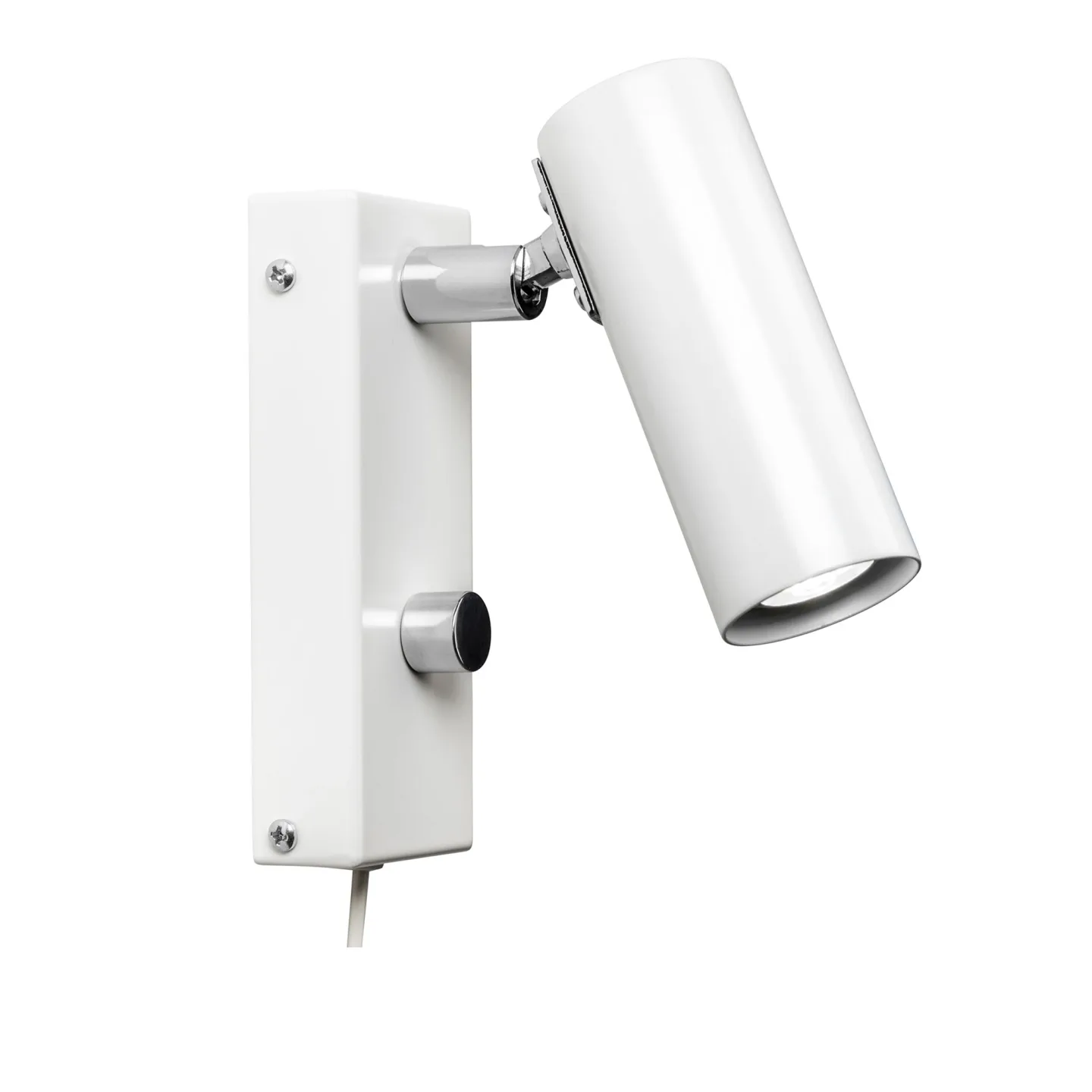 Örsjö Belysning - Puck Vägglampa, Vit, Kabel - Sänglampor - Åke Hultgren - Vit - Metall