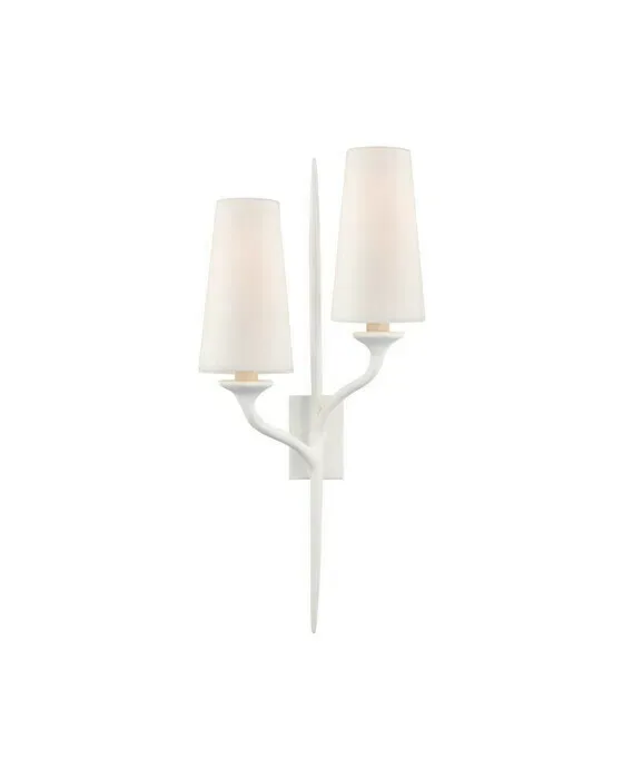 Iberia Double Right Sconce Plaster Whites
