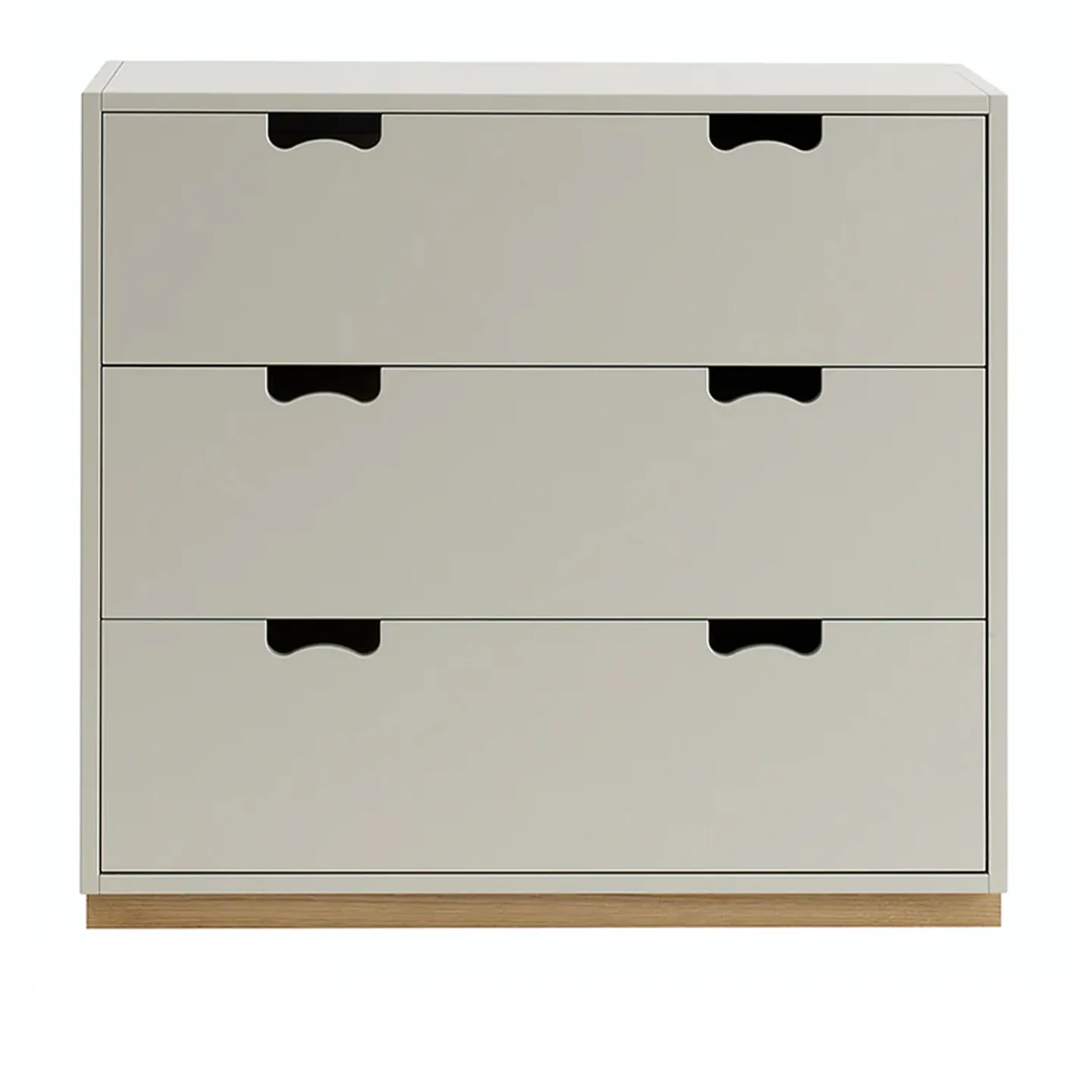 Asplund - Snow Drawer A3 - Light Grey, Ek Sockel - Byråer - Grå - Trä