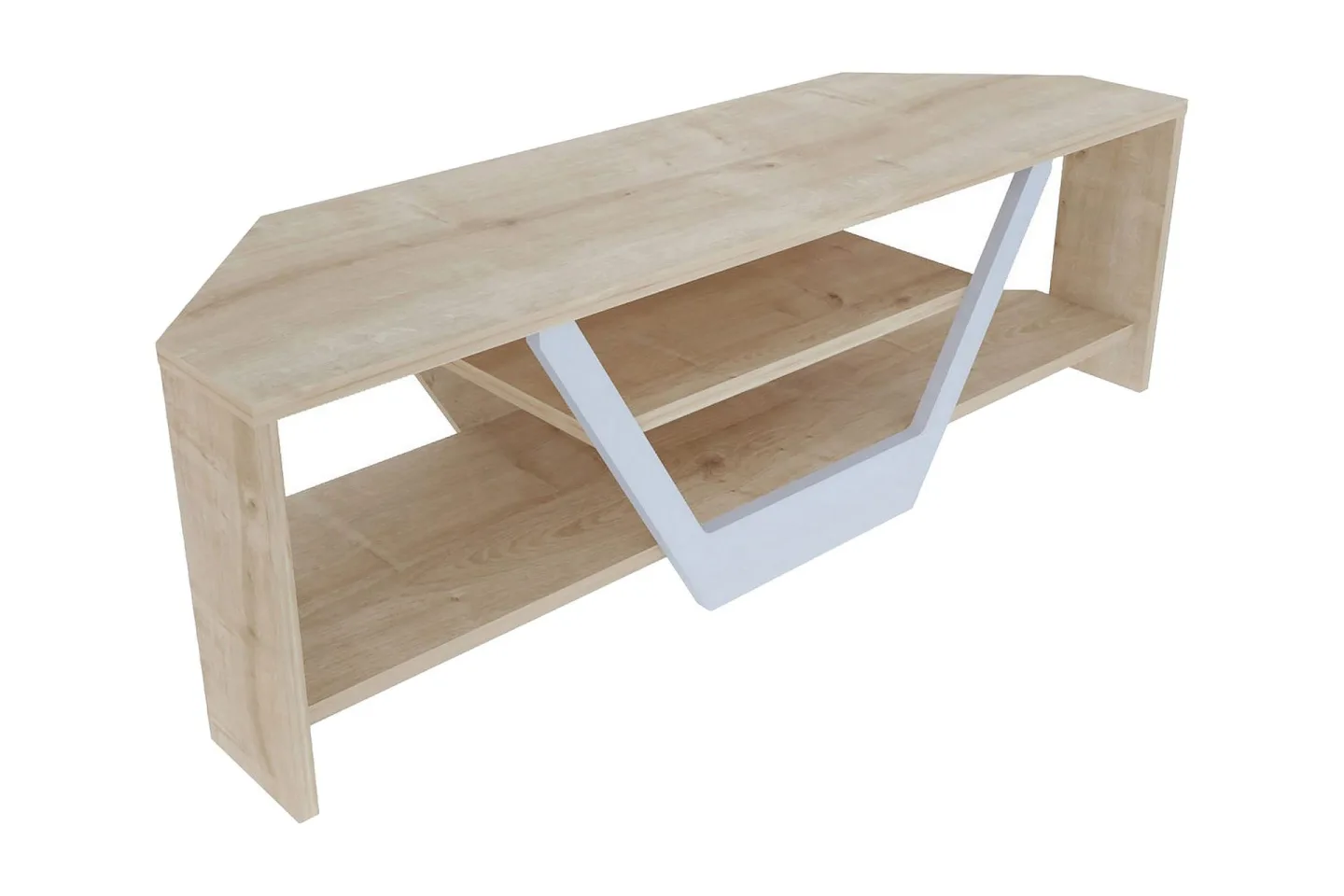 Rinorea Tv-bänk 120x36,8 cm - Vit