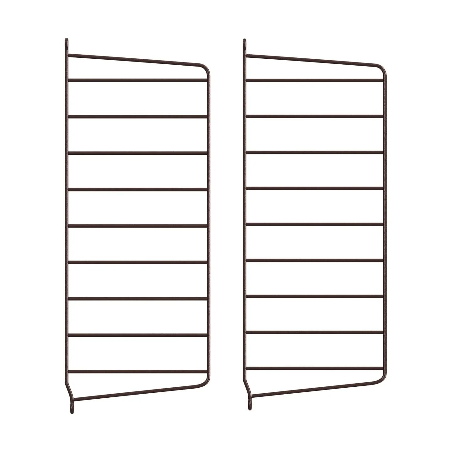 String String Wandleiter Dunkelbraun, 50x20 cm, 2-teilig