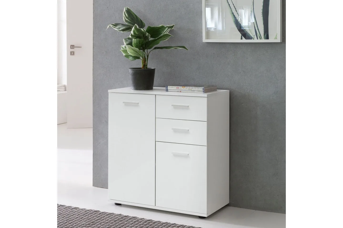 Pinuelas Byrå 71x36 cm - Vit