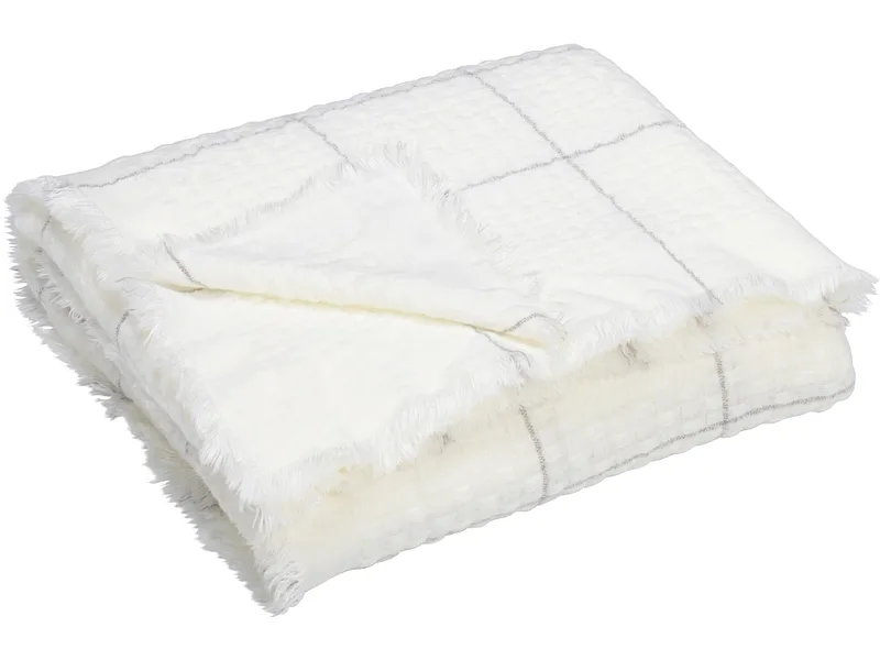 Decke NOELY 190x140cm weiss