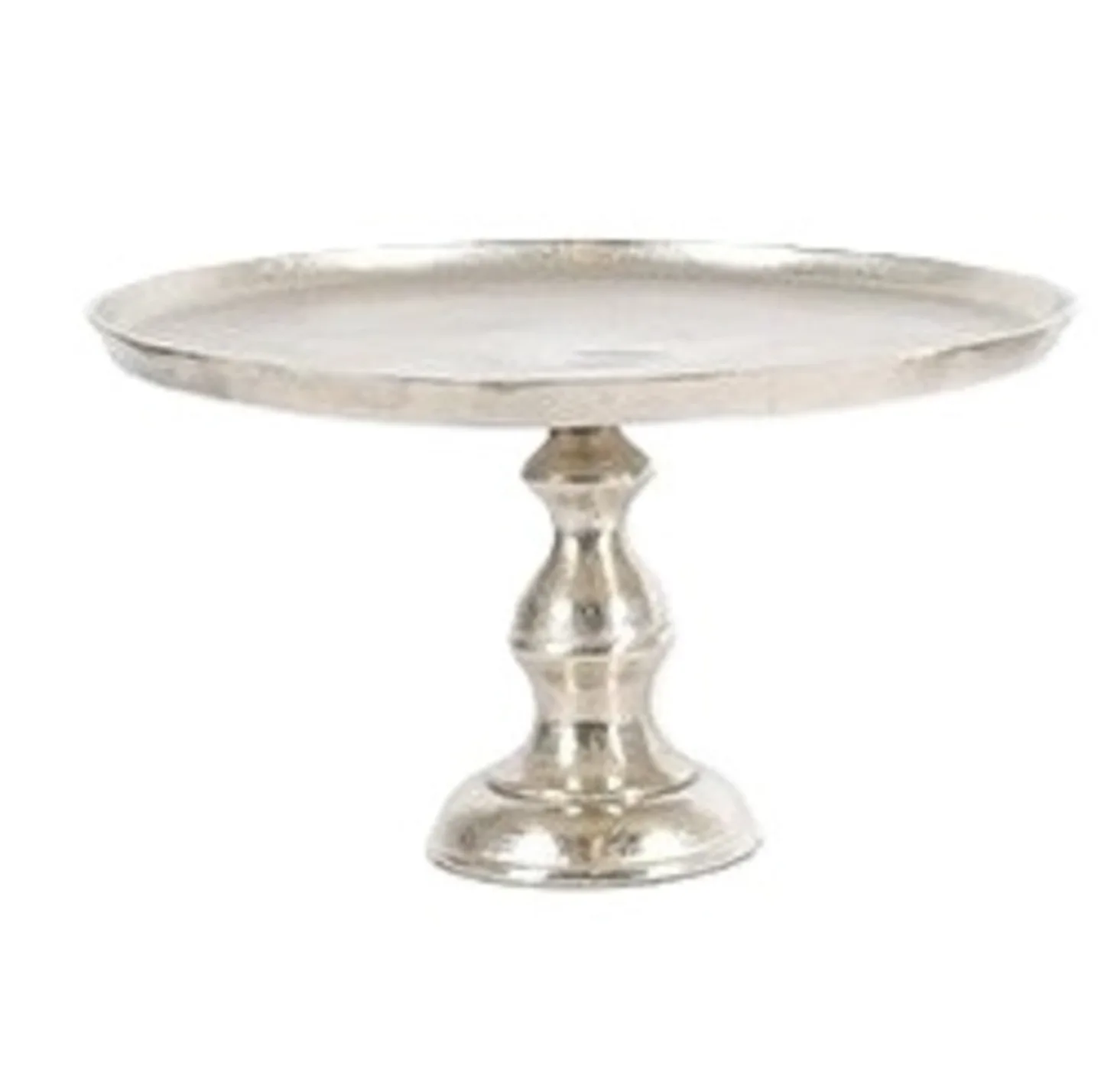 Decofinder Tortenplatte Auf Fuss, Aluguss, D: 43 cm | Schubiger Möbel