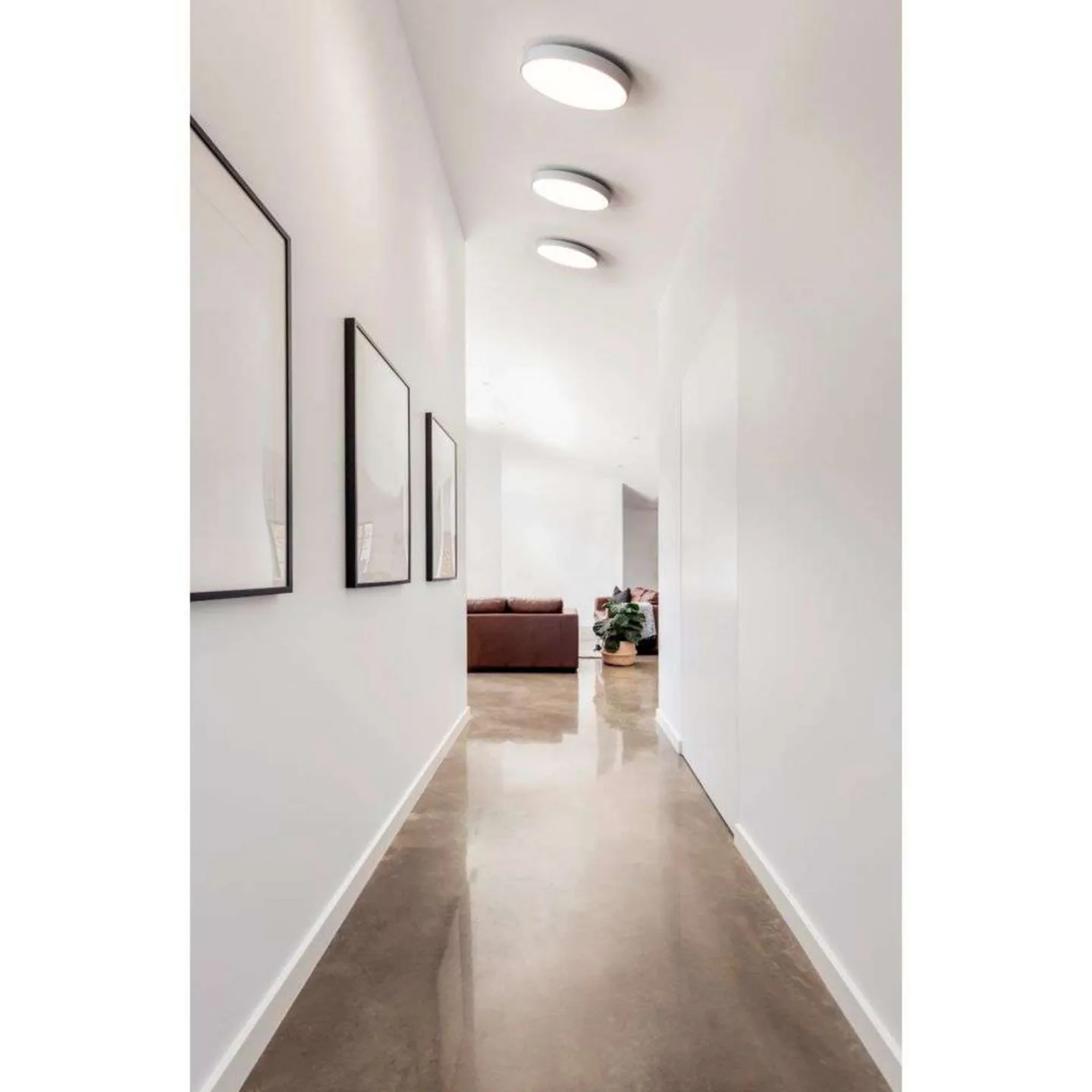 Luna C450 LED Deckenleuchte 3000K Weiß - Antidark - Wohnzimmer - Kunststoff