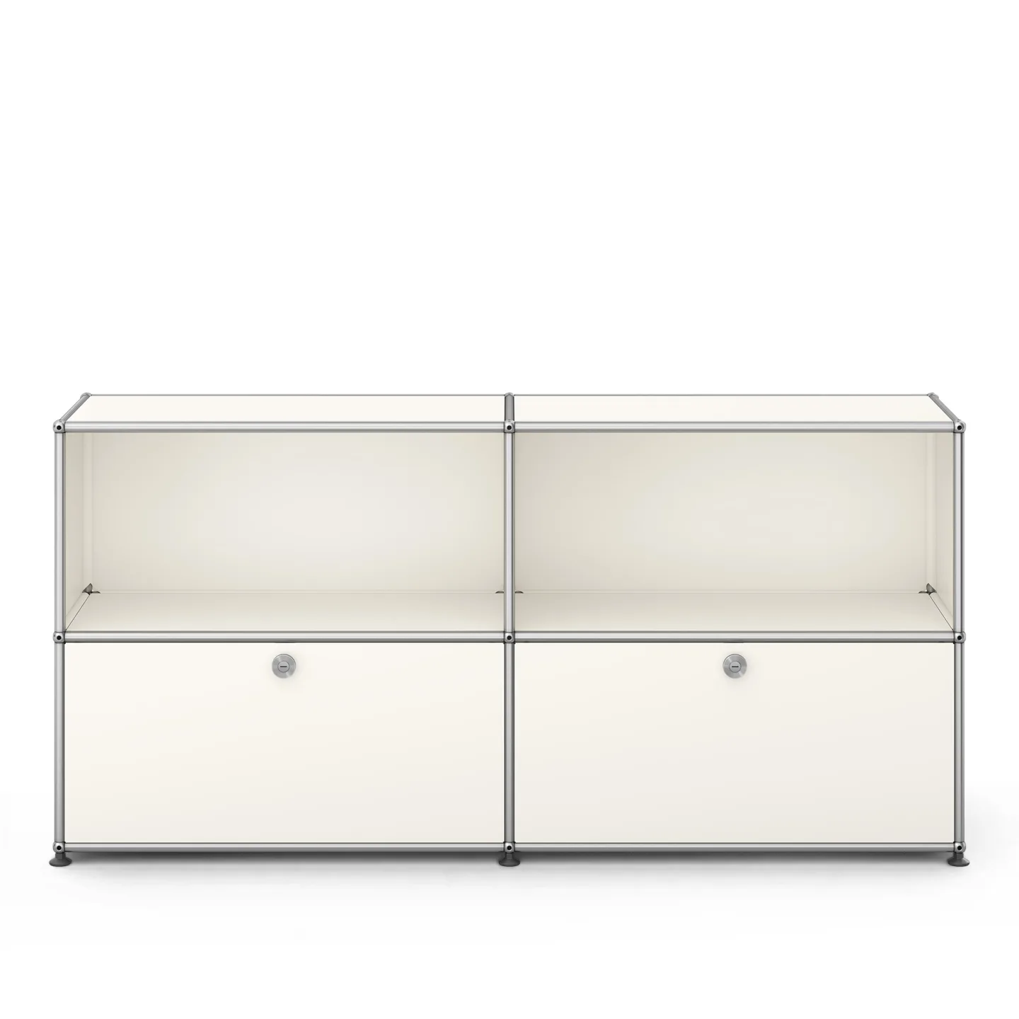USM - USM Haller Sideboard C2 Pure White - Skänkar och sideboards - Fritz Haller & Paul Schärer - Vit - Metall