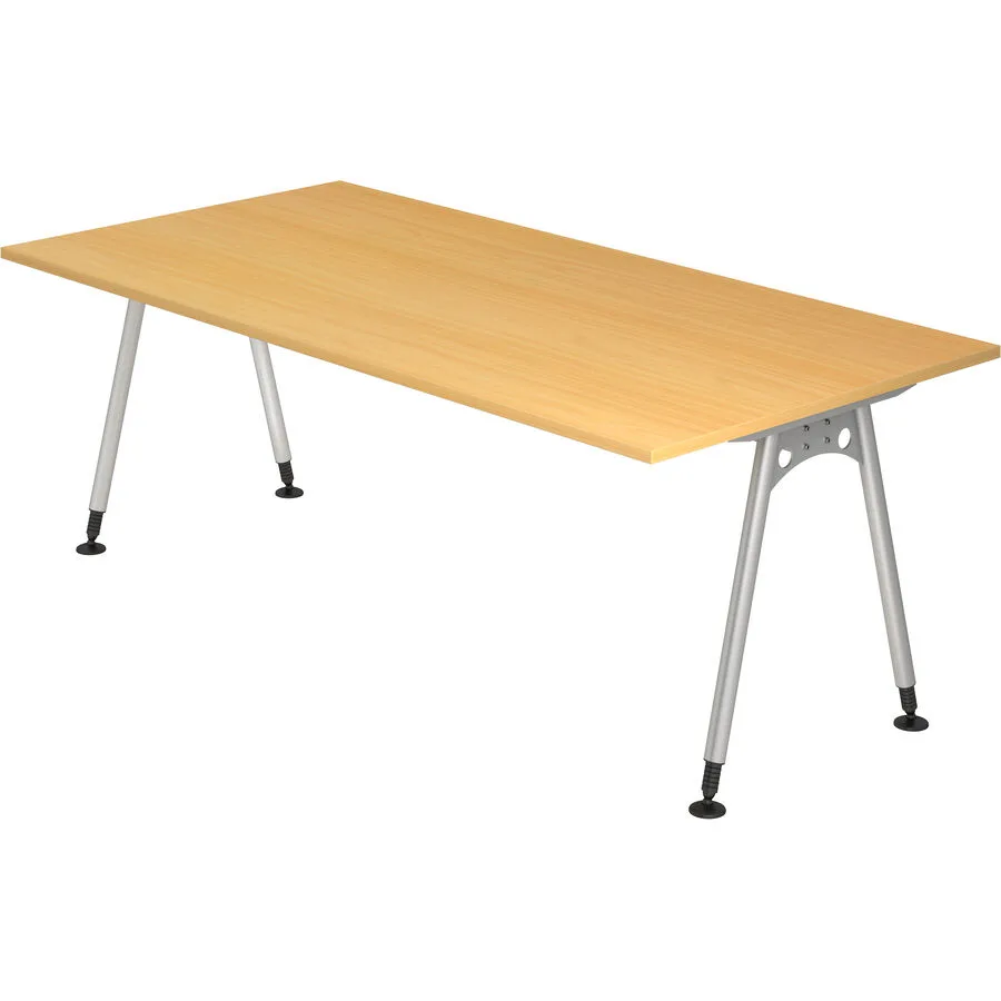 Schreibtisch Office buche Holzwerkstoff B 200 T 100 cm