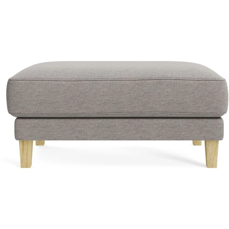 Hocker Avena beige Stoff/Holzfuss Eiche B 101 H 45 cm - Möbel Konfigurator: Traummöbel individuell zusammenstellen
