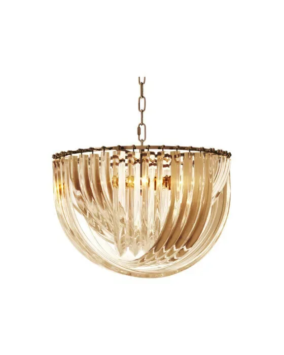 Murano Kronleuchter Champagner