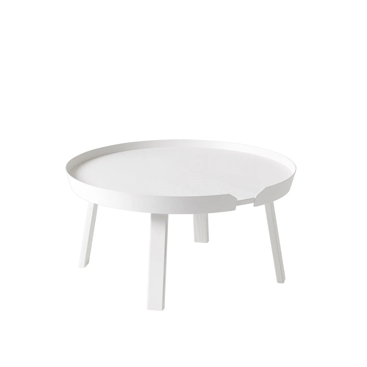Muuto - Around Coffee Table - Large, Utförande - Vit - Soffbord - Thomas Bentzen - Vit - Trä