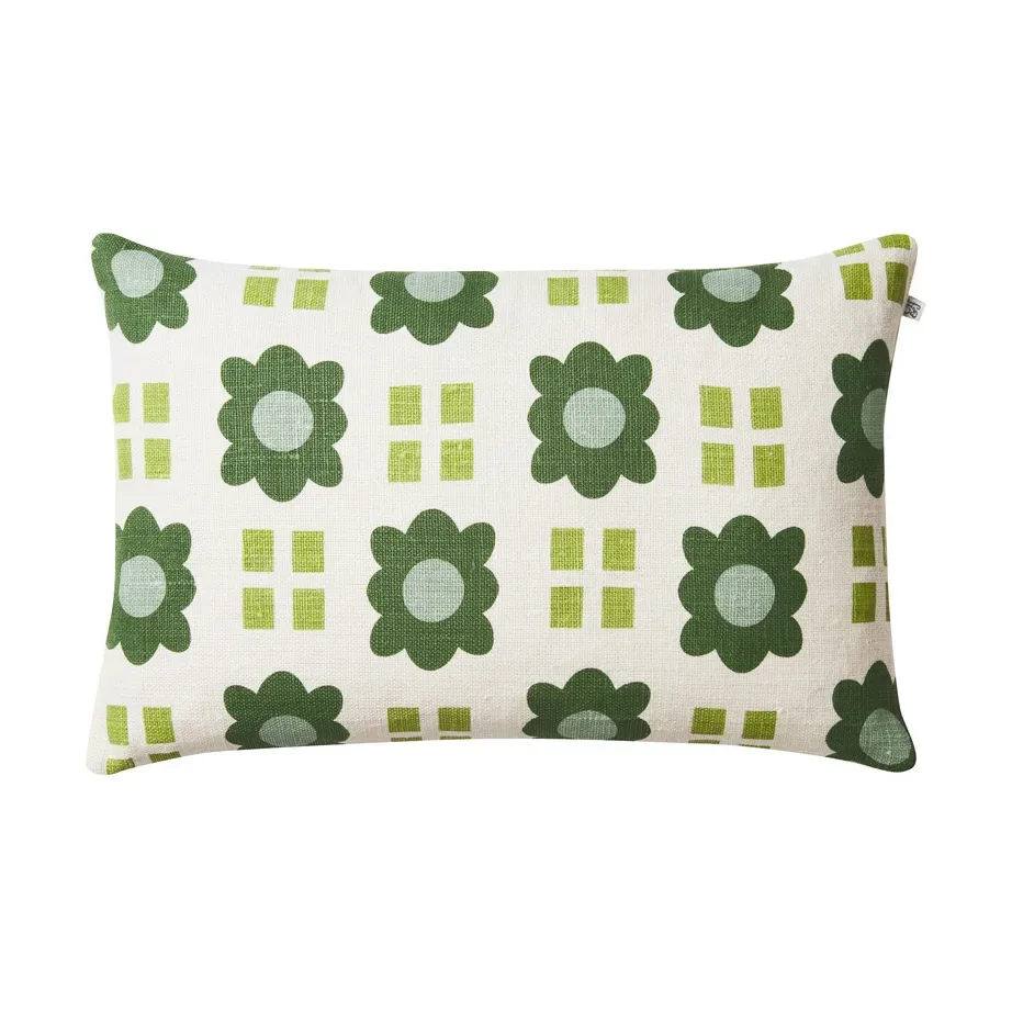 Chhatwal & Jonsson Lalit Kissenbezug 40x60 cm Aqua-lime-cactus green