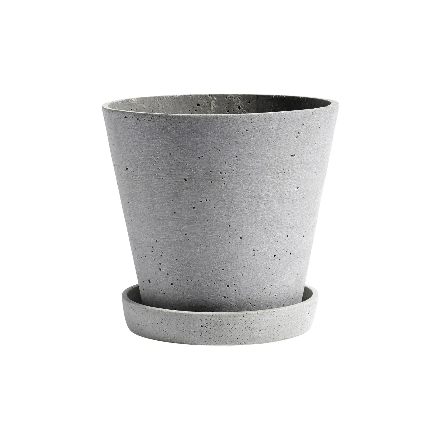 HAY HAY Flowerpot with saucer Blumentopf XXL Ø26 cm Grau