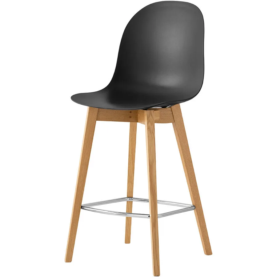 CONNUBIA Barhocker Academy schwarz/eiche Esche/Polypropylen H 106 cm