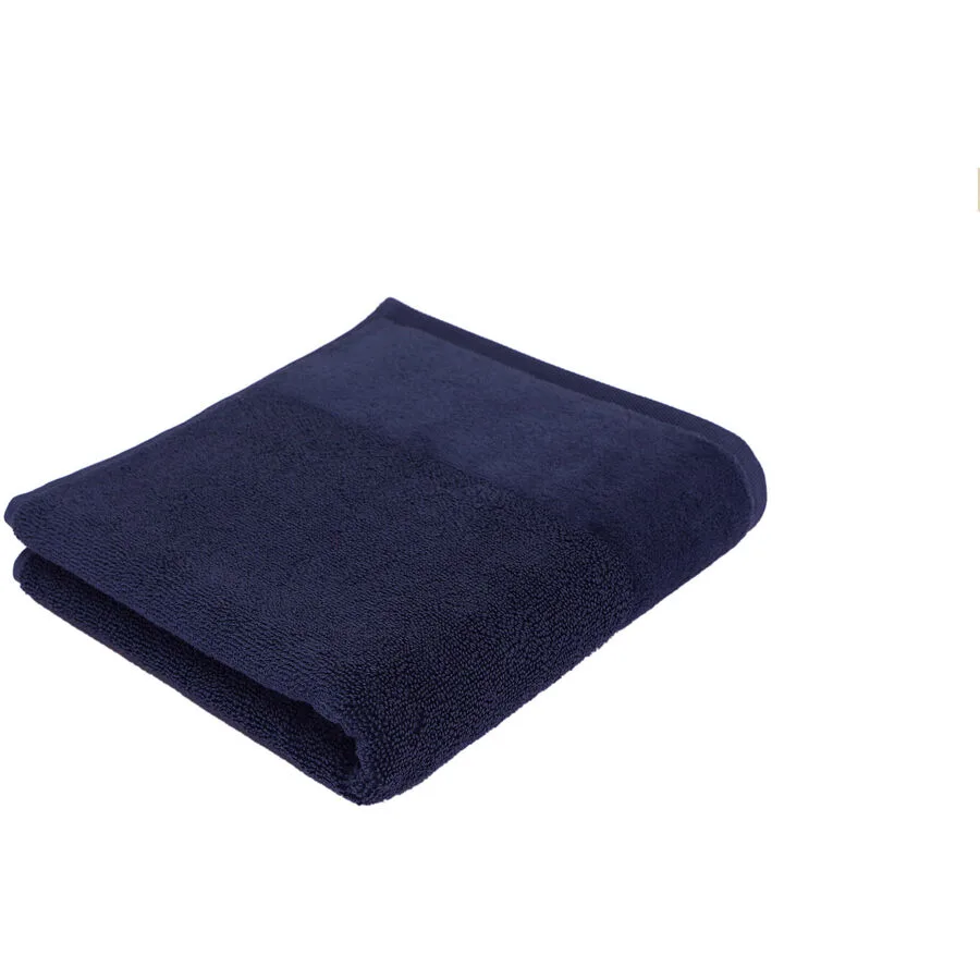 Living Home Gästetuch Softfeel navy blau Baumwolle