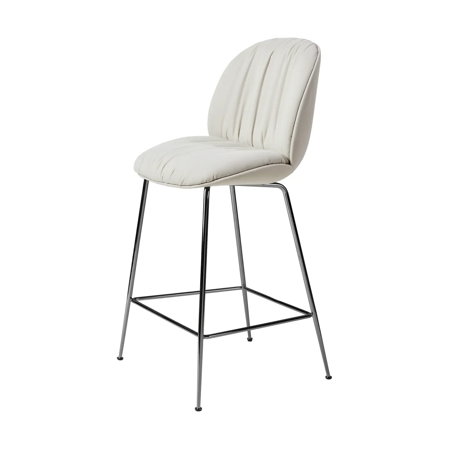 GUBI Beetle Soft barstol 65 cm helklädd Sunday Dedar 112-antik mässing