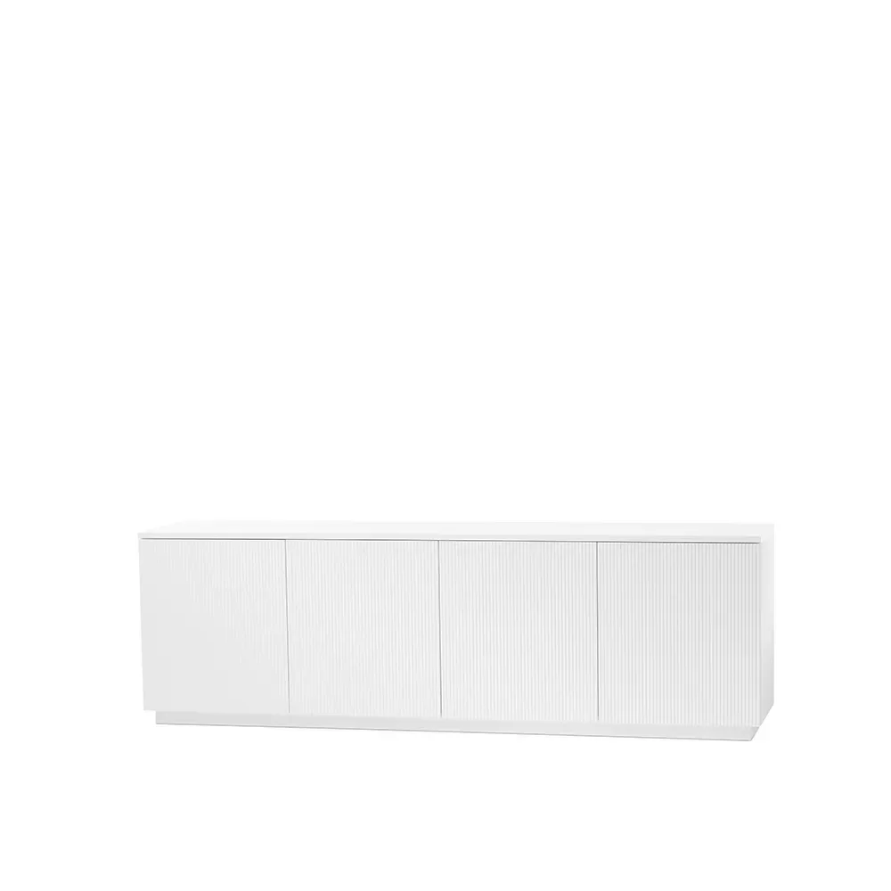 A2 Beam Sideboard Weiß lackiert, weißer Sockel