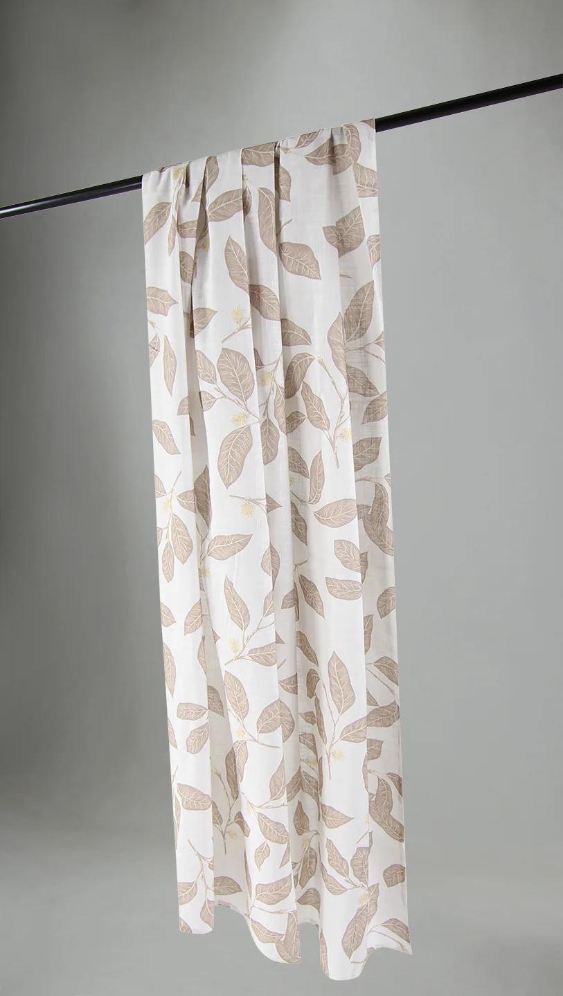 Gardiner - Bomullsgardin - Morris (beige) (Størrelse: 140 x 250 cm)