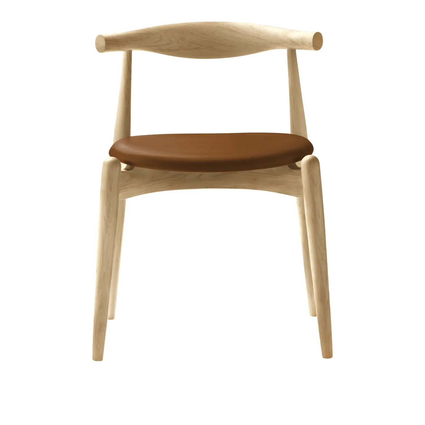 Carl Hansen - CH20, Klarlackad Ek, Lädergrupp B Thor - 307 - Matstolar - Hans J. Wegner - Träfärgad - Trä