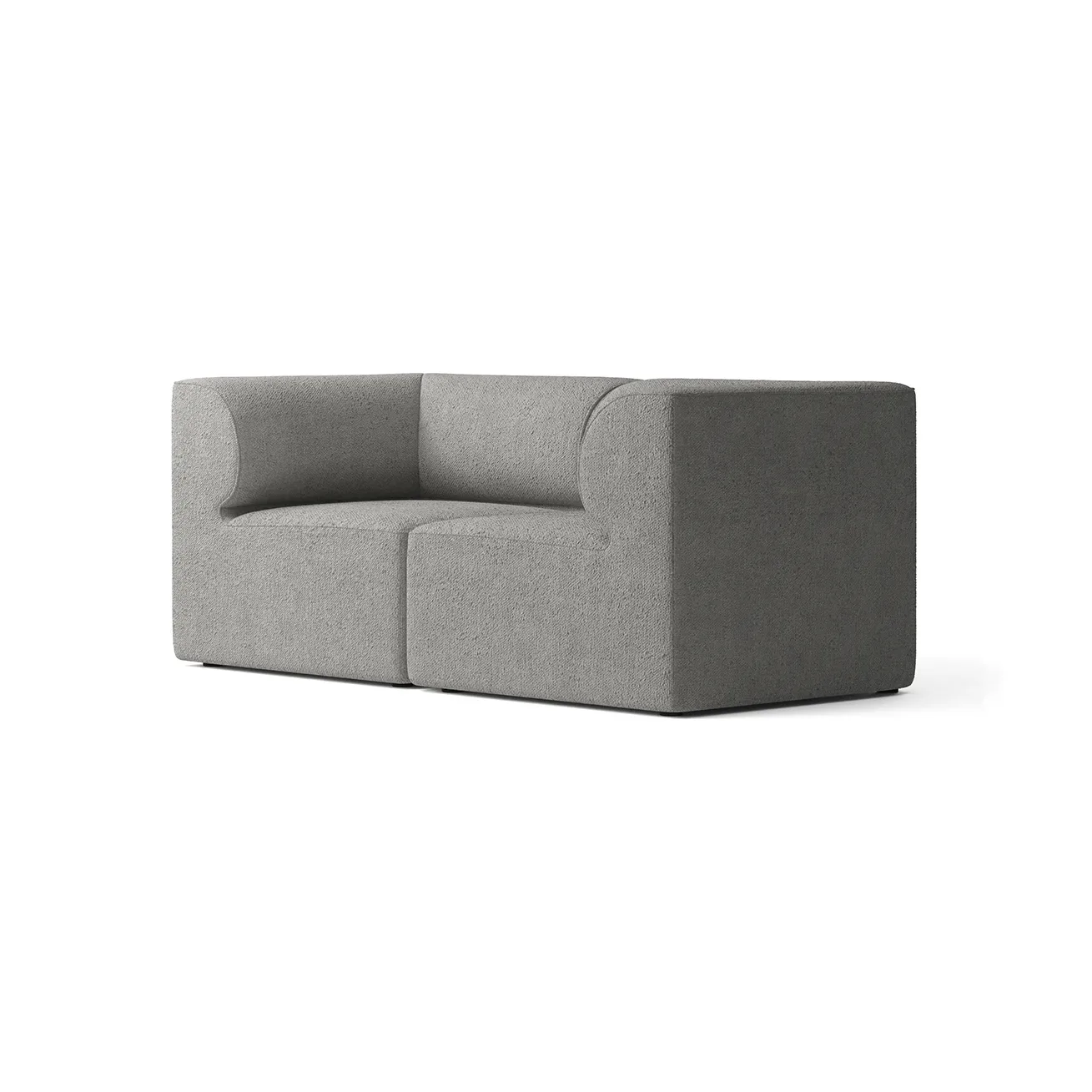 Audo Copenhagen Eave 86 modulsoffa konfiguration 1 Audo Bouclé 16 (Dark Grey)