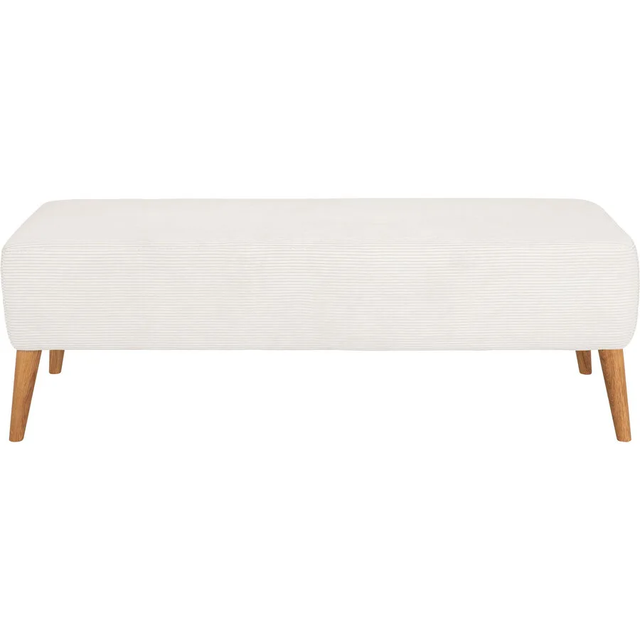 Bank Adele Weiss Polyester 122 cm 40 cm