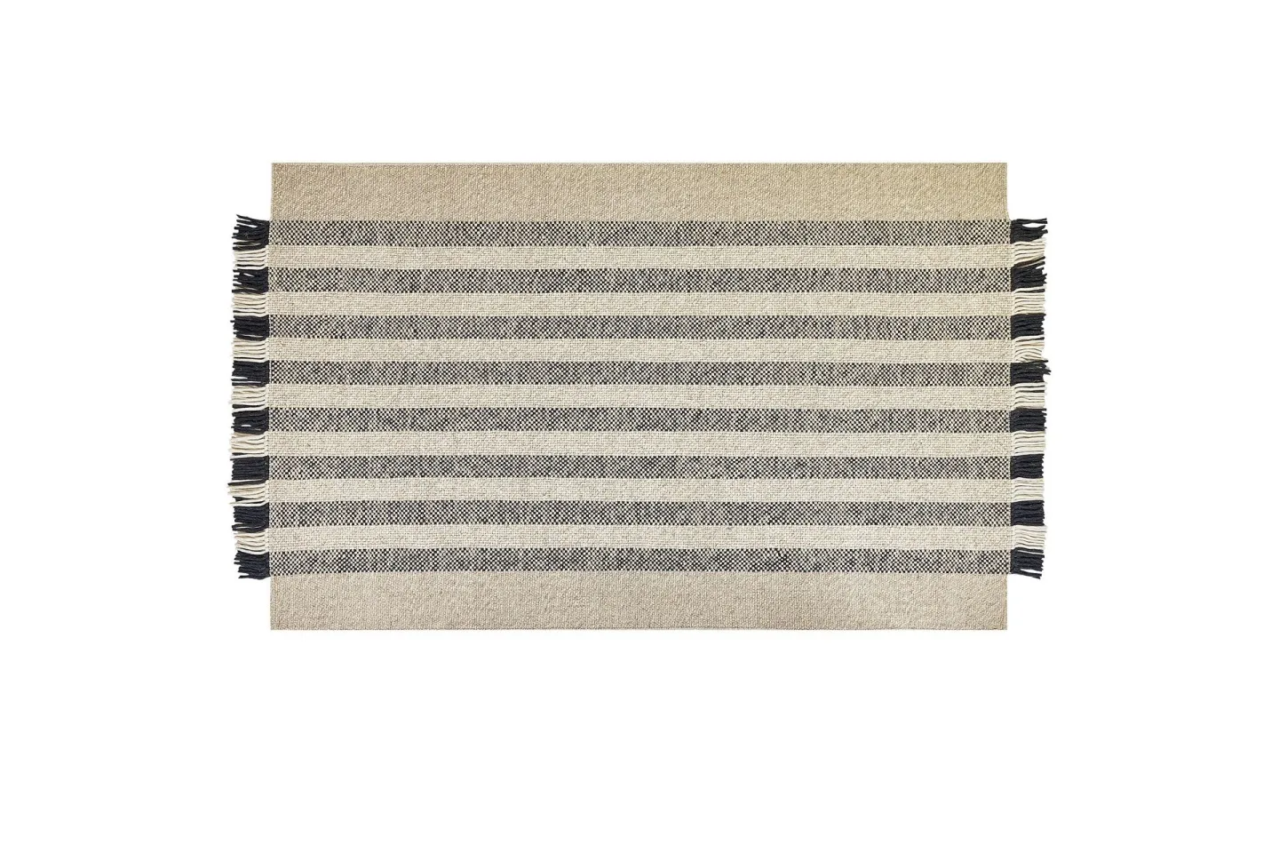 Tacettin Ullmatta 140x200 cm - Svart/Vit