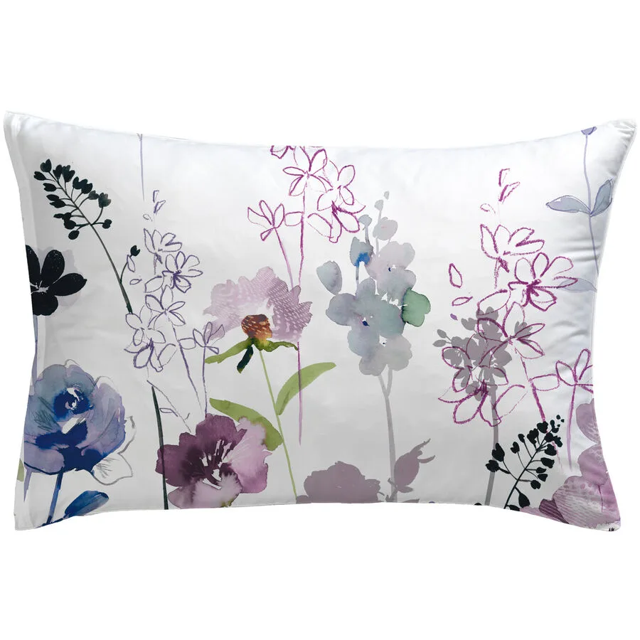 Kissenbezug Talinda Weiss/Bunt Blumenmuster Baumwolle B 65 T 100 cm