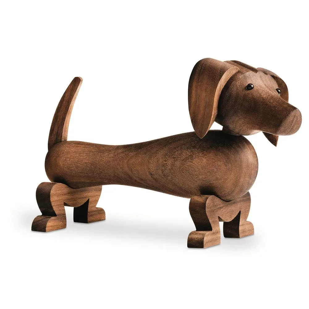 Kay Bojesen Denmark Kay Bojesen hund 18,5 cm Valnöt