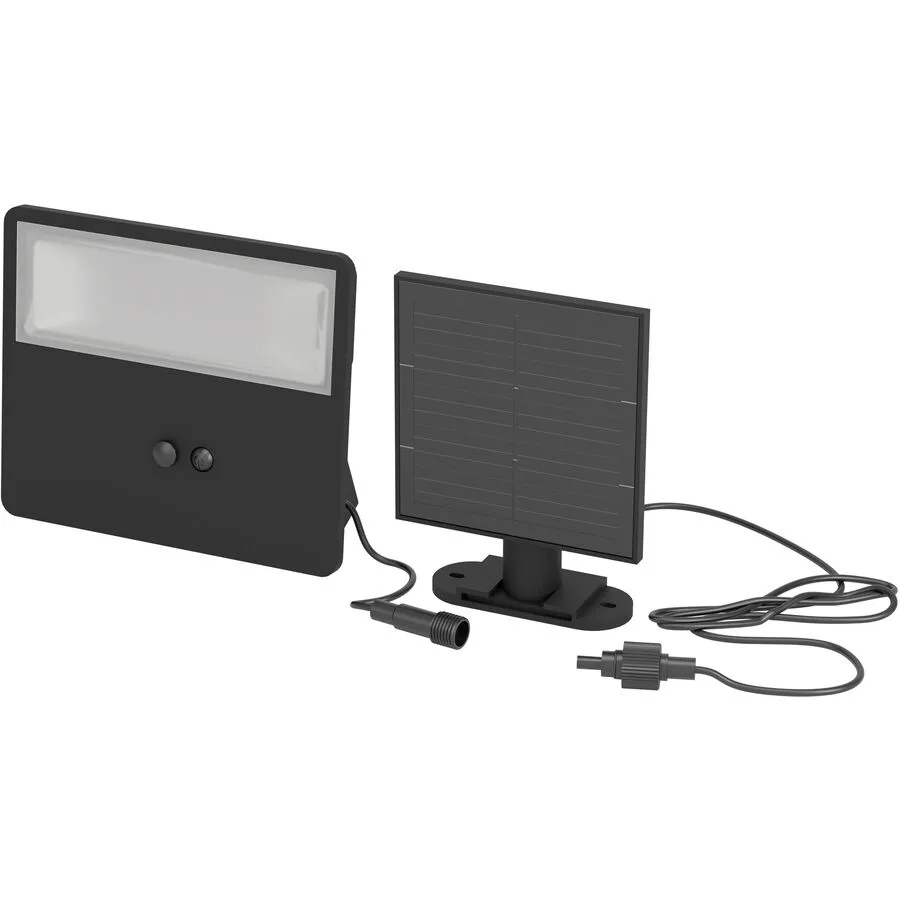 Eglo Solaraussenlampe Panettieri Schwarz Kunststoff 17 cm - Lichtfarbe: Helles Neutralweiss