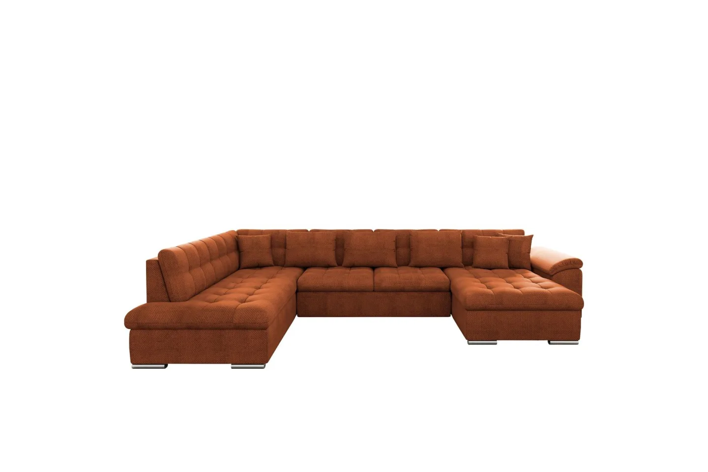 Dynir Soffa med Divan och Schäslong 4-sits - Orange
