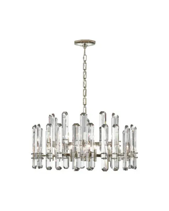 Bonnington Large Chandelier Polished Nickel
