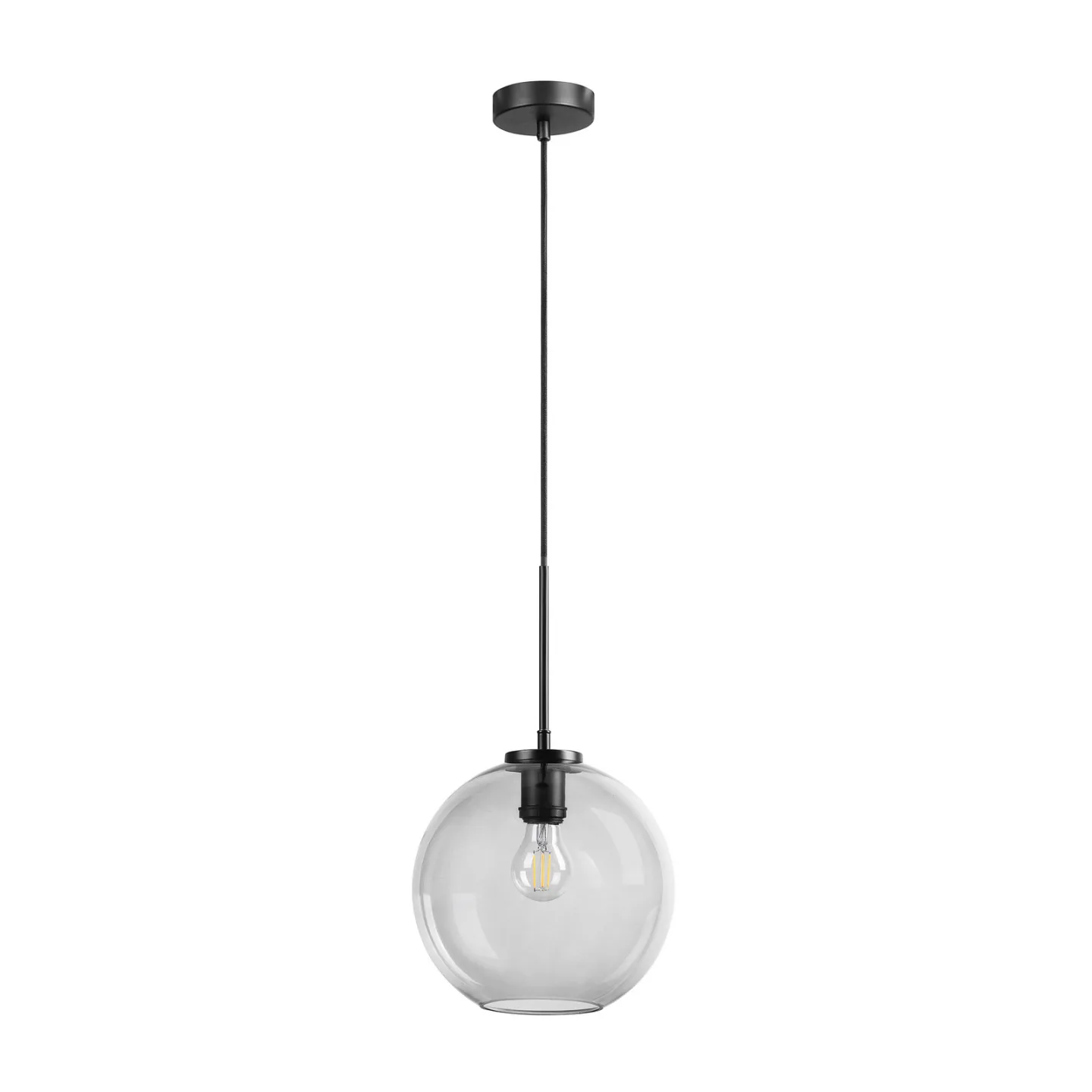 Loop Pendelleuchte Ø25 Smoke - Dyberg Larsen - Wohnzimmer - Glas - Einflammig