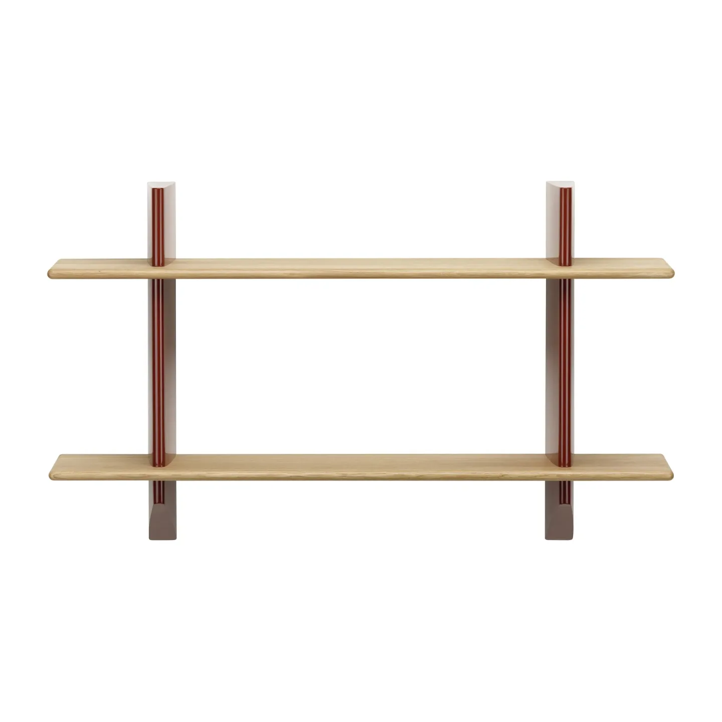 Vitra Rayonnage mural hylla Oak-Japanese red
