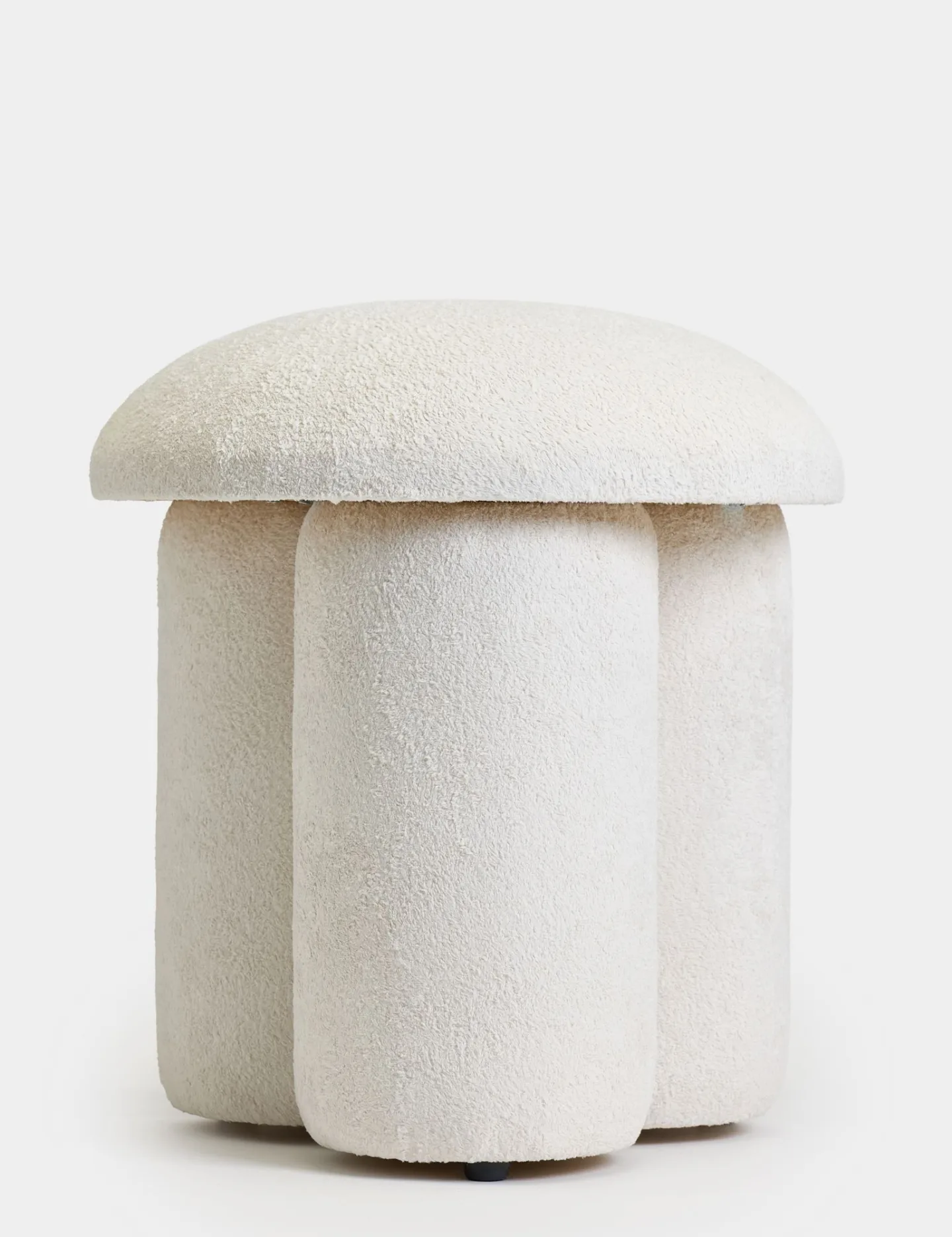 Vynor Sittpuff 45 cm Rund - Vit